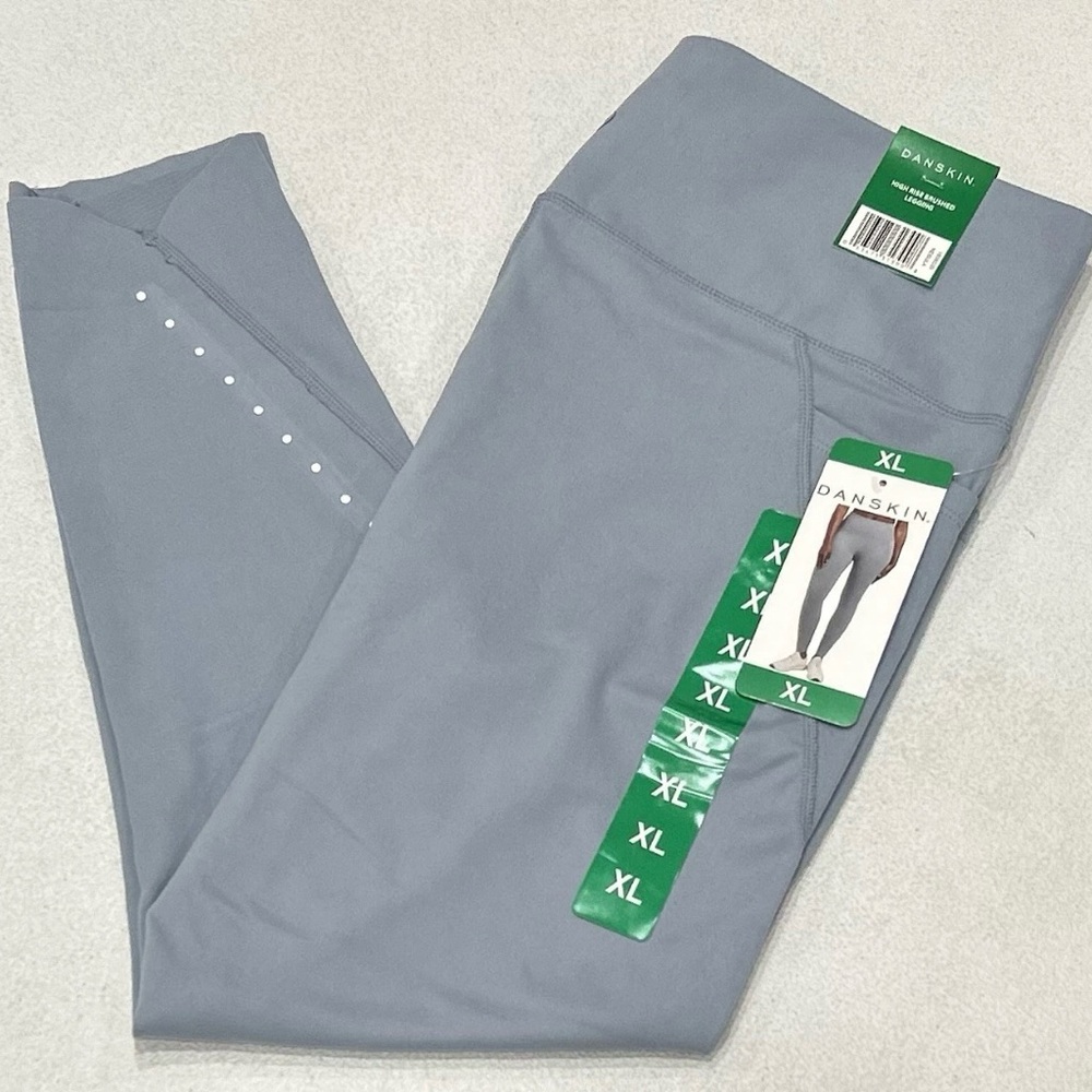 Danskin High Rise Nebula (blue) Brushed Leggings Size XL